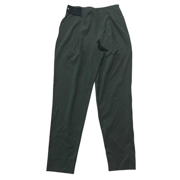 ADAY Turn It Up Tailored Stretch Pull On Trouser Pants Moss Green Women size S - Picture 3 of 7